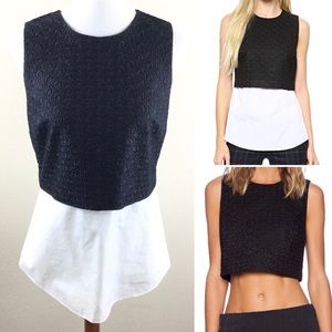 Theory Yuranda Eyelet Convertible Sleeveless Top